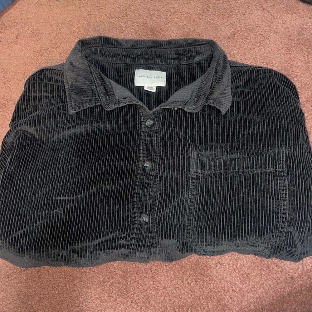 Women’s cropped corduroy jacket, American Eagle